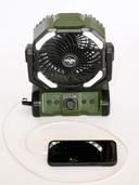 3-in-1 Camping Fan, Light & Power Bank