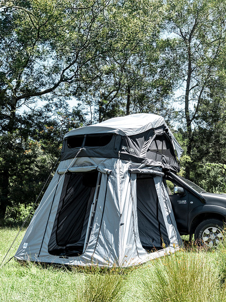 roof top tents new zealand Gen 4 Soft Shell Rooftop Tent - Natural Green – Lucas Creek